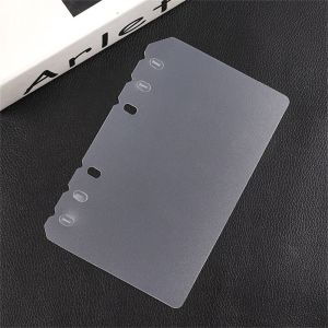HIV00 Universal 2Pcs Agenda A5 A6 A7 B5 A4 Inner Paper Transparent Notebook Divider Planner Separator Loose-leaf Divider Binder Organizer Divider