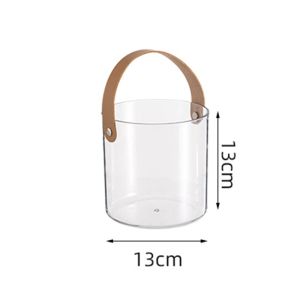 ELLE Multifunctional Plastic Fruit Basket or Ice Bucket Transparent Storage Bucket