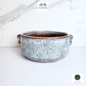 The Leaferie Indie Shallow Flowerpot . flowerpots . flower pot . plant pots . planter . planters