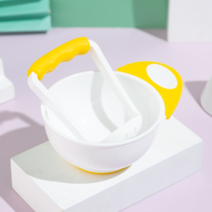 Murah Banget - 2 in 1 Baby Safe Food Masher / Set Grinding Bowl Bayi / Alat Penghancur Makanan Bayi Mpasi