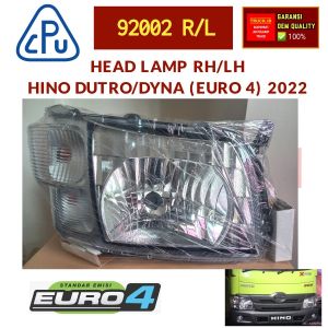 LAMPU HEAD LAMP HINO DUTRO EURO 4 BARU DYNA SAURUS RH ATAU LH 92002