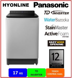 NA-FD17X1 - PANASONIC 17KG INVERTER TOP LOAD STAIN CARE FULLY AUTO WASHING MACHINE | MESIN BASUH AUTOMATIK
