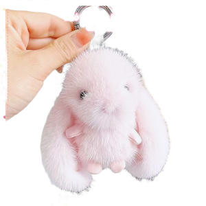 Móc Khóa Thỏ Bông Lông Chồn Siêu Mượt - Bé Thỏ Mini Treo Điện Thoại Chìa Khóa Mềm Mại -Phụ Kiện Thú Bông Decor Cưng Xỉu