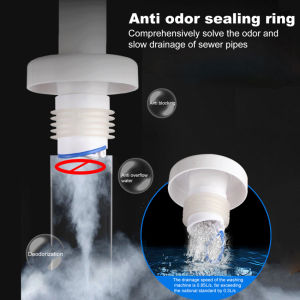 【Ready Stock】Washbasin Sewer Pipe Plug Kitchen Bathroom Washing Machine Insect Proof Pipe Connector Anti Odor Drain Cover Water Pipe Plug