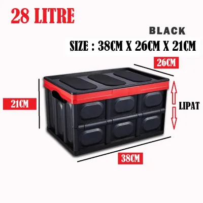 Car Organizer Storage Trunk Box Rear Boot Bonnet Stackable Container Front Back Seat Organiser Pocket Storage Folding Bag Collapsible Fordable Caddy Organizer Holder Multi Compartments Cargo Car Organizer Accessories