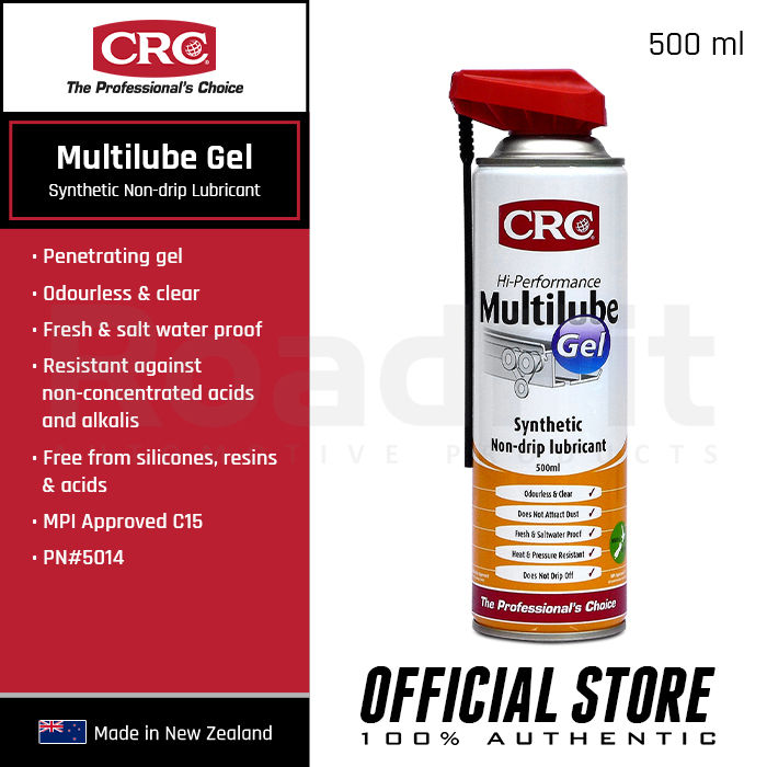 CRC Synthetic, Non-drip Multilube Gel 500ml, 1 Spray Can 5014 Car and ...