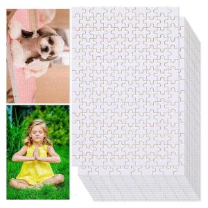 15 Sets Sublimation-Blanks Puzzle 4x6 DIY Blank Puzzle for Sublimate Transfer Thermal Transfer Heat Press Printing