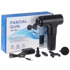 Fascial Massage Gun for Pain Relief Muscle Massage Gun 6 Adjustable Speed & 4 Heads Electronic High Speed D9