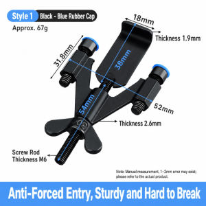 JACIRCLE Portable Anti-theft Door Jammer Stopper Aluminum Alloy Privacy Door Block Travel Safety Door Stopper
