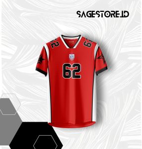 Jersey Kaos Pria Wanita NFL Streetwear Gratis Pasang Nama Dan Nomor Dryfit Fullprinting SSBW67