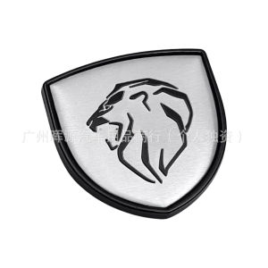 Suitable for new Peugeot 508 5008 4008 3008 modified GT logo metal shield lion decorative car sticker
