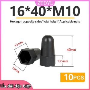 🎀ZTOYL✨ 10 cái Nắp đai ốc dài nắp đai ốc lục giác M6 M8 M10 m12pe nắp bảo vệ đai ốc bằng nhựa nắp bảo vệ vít lục giác