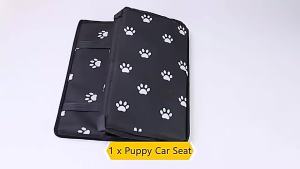 Premium Waterproof Car Seat - Paw Print Design Universal Fit for Cats/Dogs