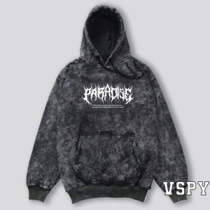 Hoodie Washing Metal Fantasy Sandwash Tie Dye Pria Wanita Oversize Cotton Tebal Premium Distro