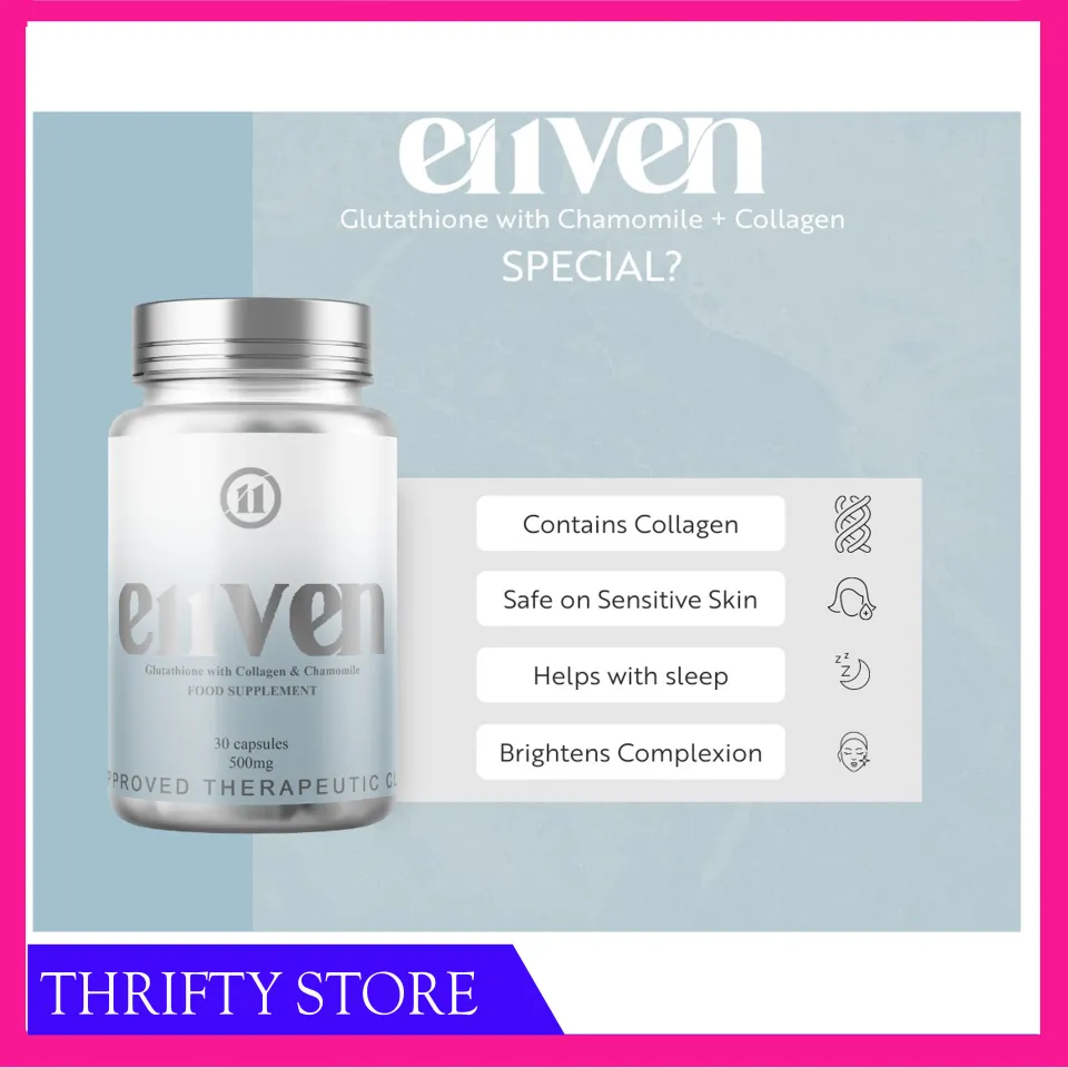 E11VEN Glutathione with Collagen and Chamomile 60-Day Supply Glutathione  Capsules Ellen Adarna Ramsay Life Brand Glow From Within Health And  Wellness - Lazada