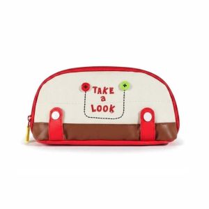 STRONGI Soft Pencil Case Lightweight Patterned Stationery Organizer Storage Bag Washable Pencil Pouch Daily