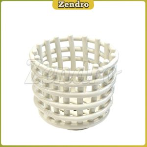 Zendro Creative Plastic Desktop Storage Box Stationery Cosmetic Sundries Organizer Basket Black/White 1Pc
