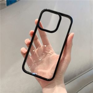 Glitter Bling Diamond Transparent  Phone Case for iPhone 15 11 13 16  14 12 Pro Max shockproof Back Soft Cover