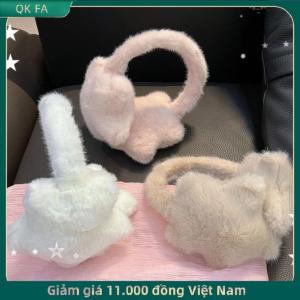QK FA ✨ Dễ thương Windproof bảo vệ tai sao earmuffs sang trọng Fluffy ngoài trời mùa đông ấm áp bịt tai ngọt ngào đi xe đạp tai bao gồm phụ kiện