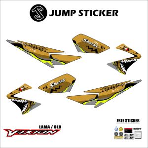 Stiker striping vixion old - lama grafis variasi 036