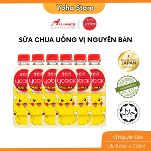 Lốc 6 Chai Sữa Chua Uống Yobick Thương Hiệu Nhật Bản - 6 Chai x 310ml