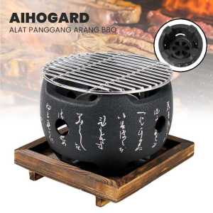COD Alat Panggang Barbeque Arang BBQ Grill Portable Aihogard Japanese Grill Stove 15x15cm - H02