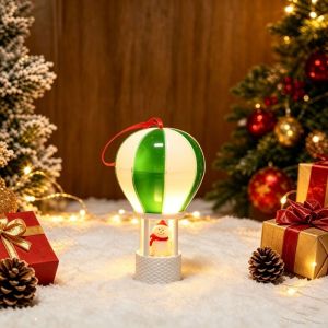 BETTERFORM Đèn ngủ LED Đồ trang trí Giáng sinh phát sáng Ông già Noel Khinh khí cầu Đồ trang trí treo Giáng sinh Người tuyết Đồ trang trí cây thông Noel Trang trí Giáng Sinh