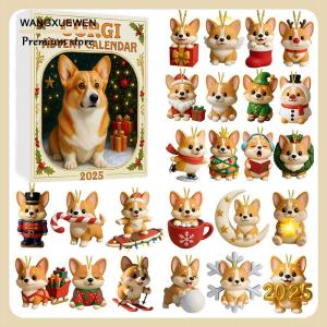 [COD] Coigi Advent Calendar 2025 24 Days Countdown With Cute Corgi Mini Ornaments Dog-Themed Christmas Decoration Set For Home Décor