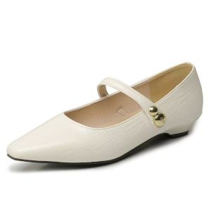 Free Shipping WomenS Chunky-Heeled Square-Toe Shallow-Mouth Flats 2026 Autumn Collection New Style Niche Design Single-Strap Retro Shoes