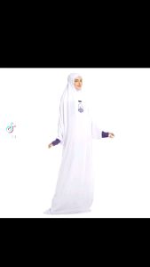 Mukena Dewasa Jumbo Hadramaut Rayon Premium Yabasmah Putih