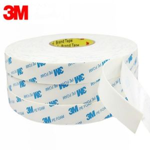 3Meters/Roll 3M 1600T Strong Mounting Tape Double Sided Sticker Foam Pad Adhesive Tape White Thickness 1mm Width 5mm-100mm