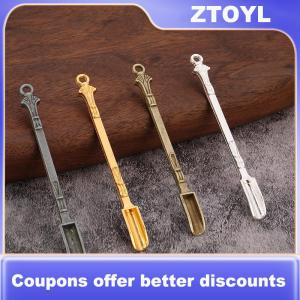 【ZTOYL】 Metal Mini Shovel Spoon Medicine Spoon Micro Debugging Shovel Dessert Salt Teaspoon Mini Powder Spoon Kitchen Accessories