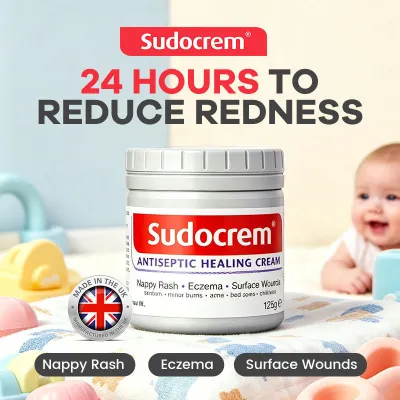 100% Authentic SUDOCREM Antiseptic Healing Cream 125g Baby Nappy Rash Relief Made in Ireland