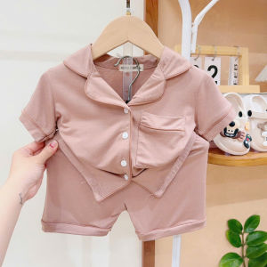 KIM163 Bộ thun lạnh pijama cộc (9-25kg) Minkymom vải mát mịn kiểu dáng dễ thương cho bé