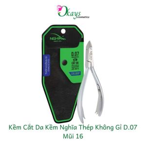 Kềm cắt da D.07 thép không gỉ của Kềm Nghĩa lưỡi kềm sắc mỏng bén ngọt độ bền lâu dài OK289