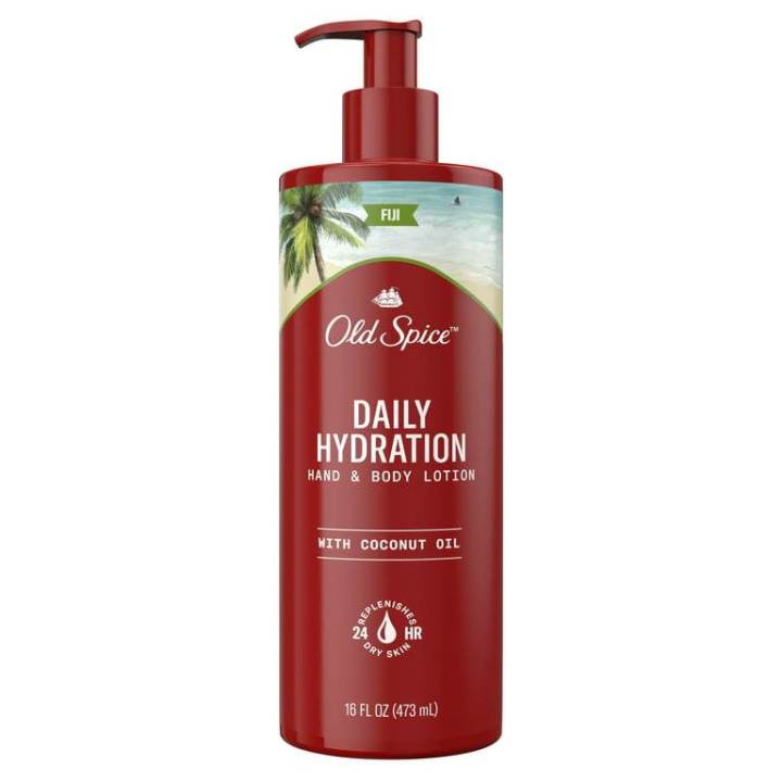 Old Spice Daily Hydration Hand & Body Lotion for Men, Swagger & Fiji ...