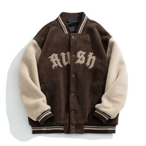 HELLO JIM berber fleece Varsity Jacket For Men winter jacket winter wear for men 2022 New Korean Jacket Women J5054