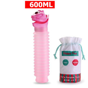 Reusable Emergency Urinal Mini Outdoor Portable Shrinkable Travel Car Camping Pee Urine Bottle Personal Mobile Toilet for Kids Adult Traffic Jam Personal Potty Male Female