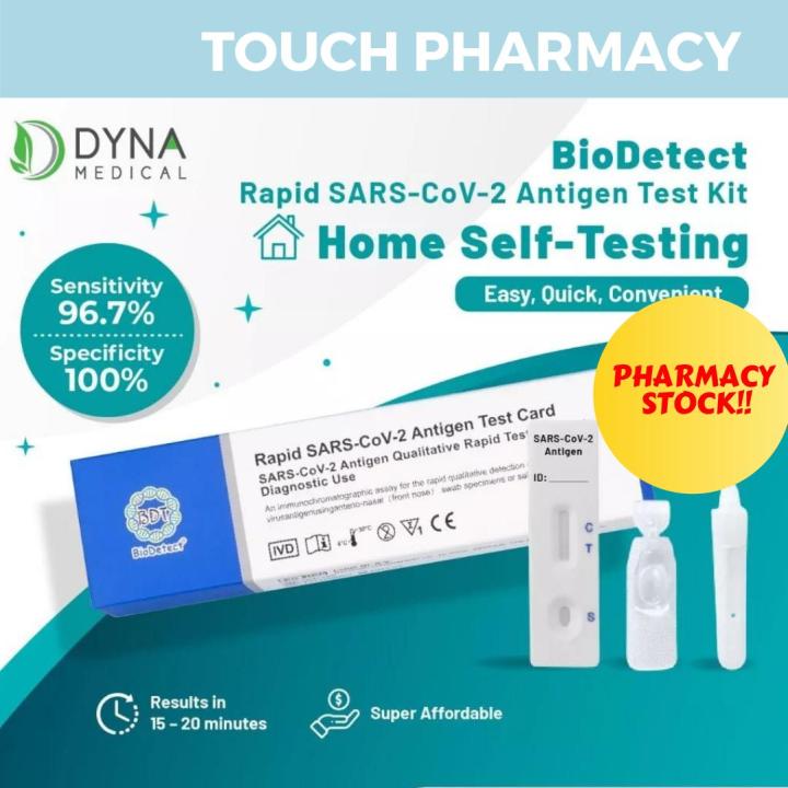 (NEW ARRIVAL) BioDetect SALIVA / 2 in 1 COVID 19 RAPID Antigen Test Kit