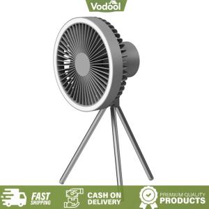 [Vodool Sport Center] Hanging Camping Ceiling Fan W/ Timer Function for Tents Camp Travel Fishing