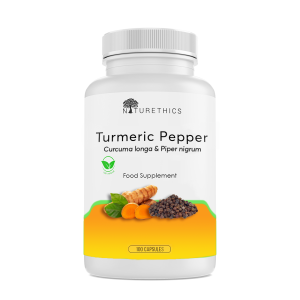 Naturethics Organic Turmeric Black Pepper Capsules: FDA Approved & Highest Potency Curcumin Supplement