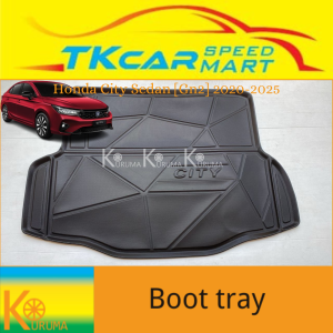 [READY STOCK] HONDA CITY SEDAN NEW GN-2 2020-2024 7 TH GEN [ FOR ALL SPECS ] ( KURUMA ) RUBBER TPO SOFT HIGH QUALITY BOOT TRAY