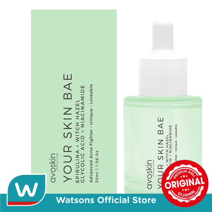 AVOSKIN Your Skin Bae Serum Spirulina + Witch Hazel + Glycolic Acid + Niacinamide 30 ml