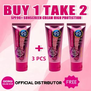 【BUY 1 TAKE 2】Whitening Sunscreen Cream SPF 90+++ High Protection UV PLUS 60ml Skincare Facial Body Skin