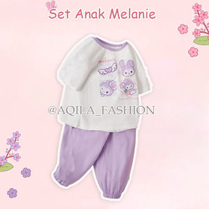 AQILA - Setelan Anak Perempuan Melanie - One Set Anak Perempuan Celana Panjang