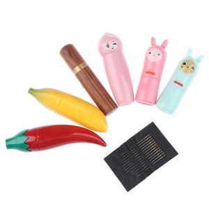 Hộp 12 chiếc kim khâu không cần xỏ chỉ tiện lợi kim may quần áo cho người già và trẻ em