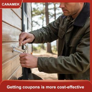 【CANAMEK 】 316 Stainless Steel Snap Hook Spring Loaded Heavy Duty Fender Clip for Marine Boat Docking Rigging
