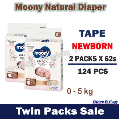 Japan Moony Natural Diapers - Made by Organic cotton / all Size Available !