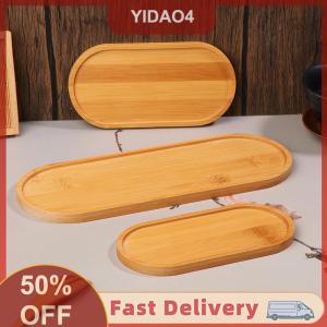 【YIDAO4】 Đa tre khay gỗ đĩa Chậu hoa khay cốc Pad Coaster tấm cho nhà bếp tấm trang trí sáng tạo Coaster cốc cà phê mat