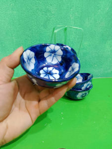 Combo 10 chén hoa mai nhỏ 9 cm  (100ml)